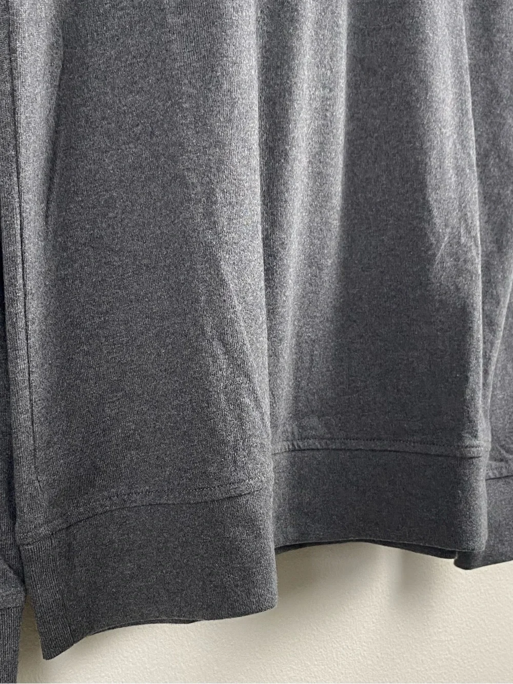 Banana Republic Rugby Long Sleeve Polo Hoodie | Chest Embroidery | Gray/Ivory
